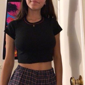 brandy melville cropped tee